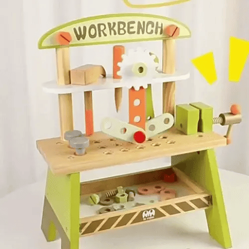 Wooden Green Tool Table