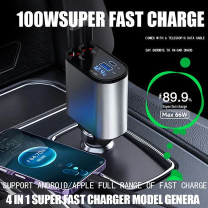 4 in 1 Retractable Charger