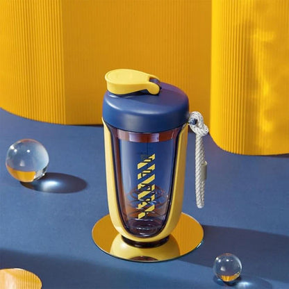 Qavi Premium Shaker Bottle with Rope Handle