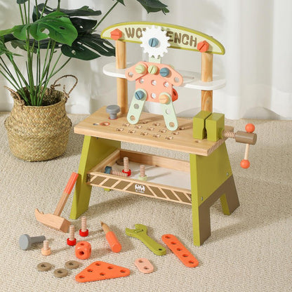 Wooden Green Tool Table